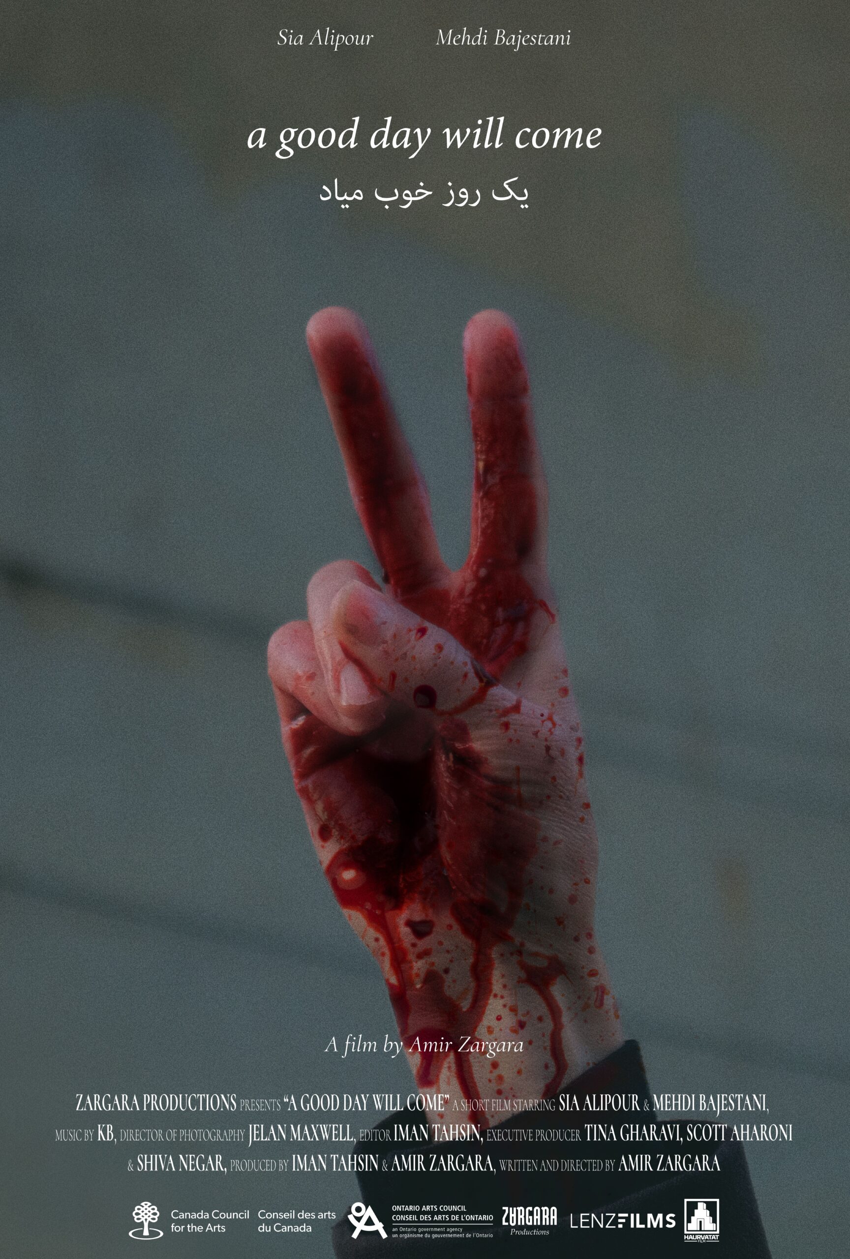 Locandina del film dal titolo "A Good Day Will come" di Amir Zargara